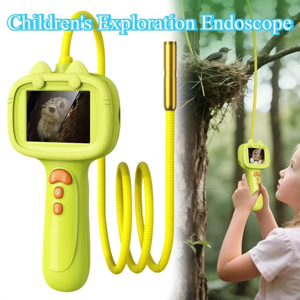 1080p HD Probe Kid Endoscope Camera 2.4-inch Display Handheld Endoscope Educational Teaching