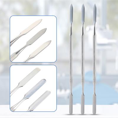 3Pcs/Pack Dental Mixing Spatula Tool Spatuler Dentistry Mixing Stick Color Tools Stainless Steel