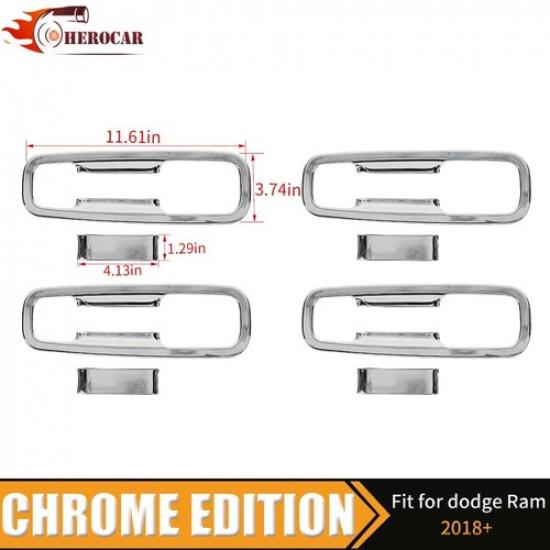 Exterior Door Handle Bowl Cover Protection Frame For Dodge Ram 1500 -2024