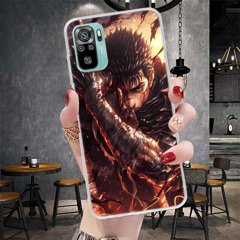 

G-Guts B-Berserks Anime Soft Phone Case For Xiaomi Redmi Note 15 14 14S 13 12 Pro Plus 12S 11 11S 11E 10 10S 11T 5G Fundas Coque Redmi Note 14 5G