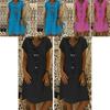 Stylish Summer Women's Short Sleeves V-neck Tunic Midi Dress For Plus Size Fashion