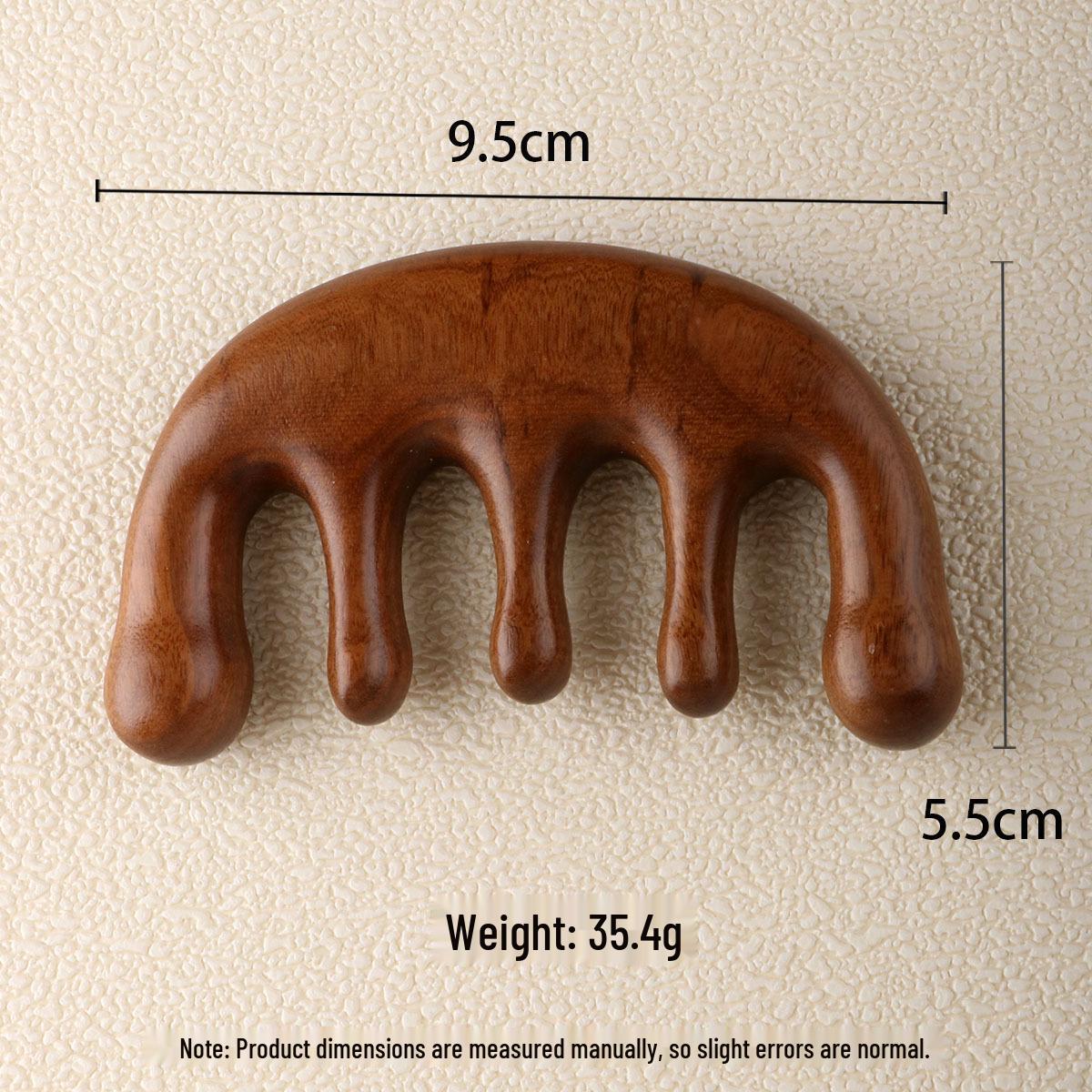 

Портативная деревянная массажная расческа из сандалового дерева - Маленькая сувенирная расческа для меридианов