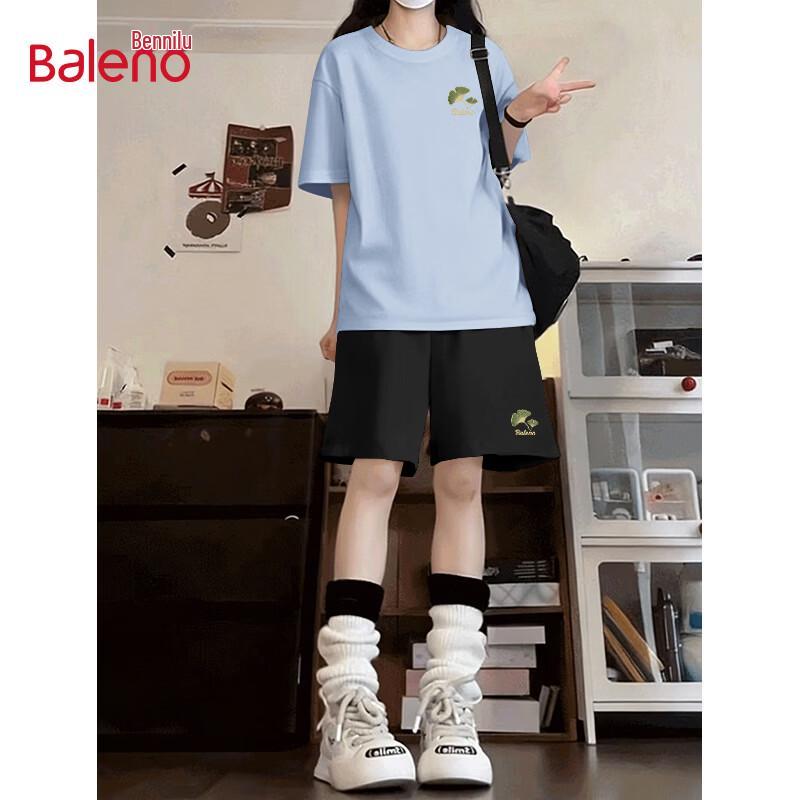 Baleno Men s Cotton Short-Sleeve T-shirt & Shorts Set S
