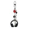 Portachiavi Elegante con Perline per Auricolari Telefono Fatto a Mano Portachiavi Palla 8 con Dadi Accessorio Gioiello Biliardo