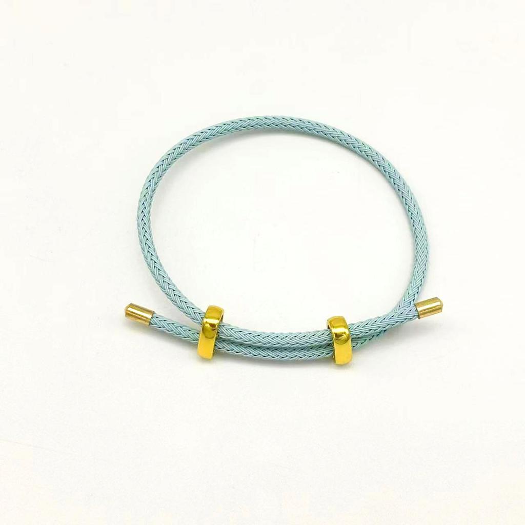 DIY Verstellbares Perlenarmband aus Stahldraht mit 8-Figur-Schnalle