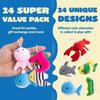 24 Pcs Mini Animal Plush Toys, 3” Stuffed Animal Bulk for Kids Birthday Party Favors, Presents, Pinata Fillers, Goodie Bag Fille