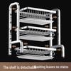 Nordic 3-Tier Stainless Steel Foldable Dish Drying Rack