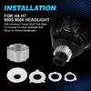 2.5 Inch Bi Led Projector Lens Led Light H4 H7 9005 9006 Car Headlight Bulb High Low Beam 6000K 100W 40000LM Turbo Tuning,2pcs.