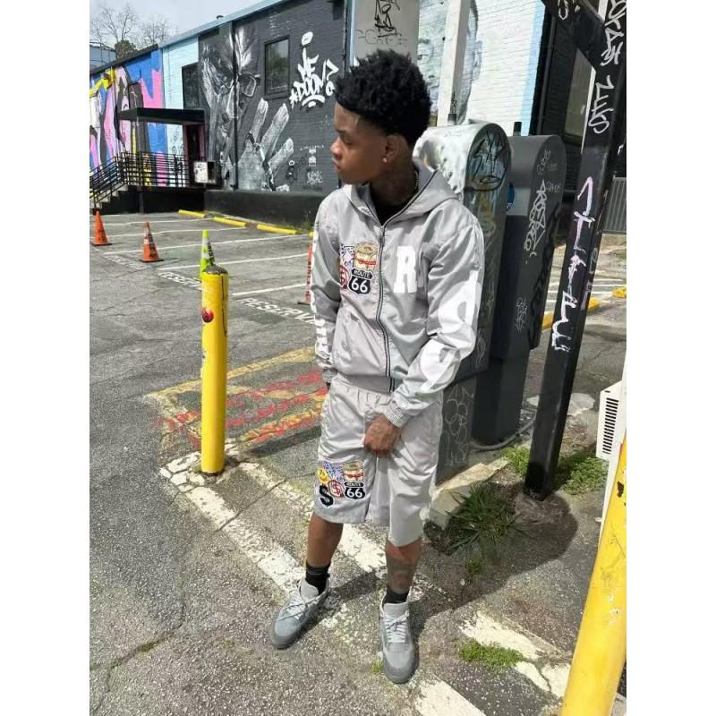 Vintage Zip Loose Hooded Sweatshirt Streetwear Teens