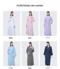 European American Style Women's Quick-Dry Absorbent Summer Waffle Bathrobe