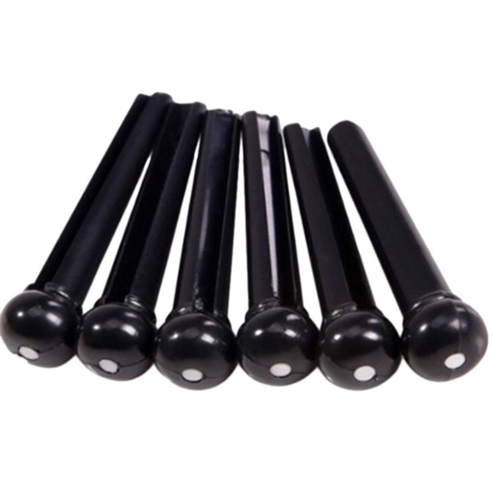 6Pcs Plastic Bridge Pins For Acoustic Guitar Accessories Quality Replacement