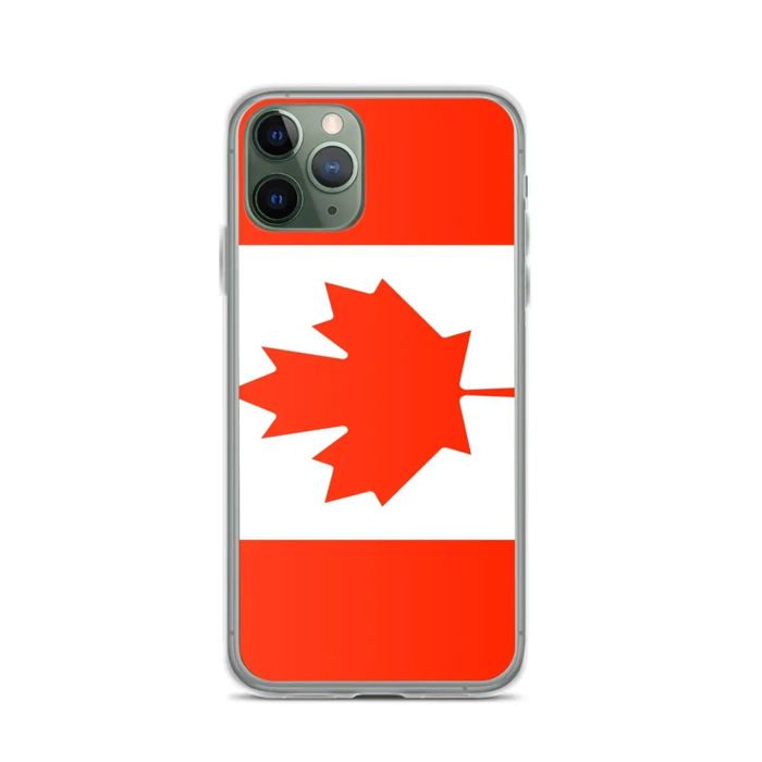 Coque iPhone - Drapeau Canada - iPhone 11 Pro - Souple - Multicolore - Vertical