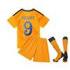 24-25 Royal M Away Orange No. 9 Club Football Jersey Children'S Clothing Adult Set Size 14-3Xl