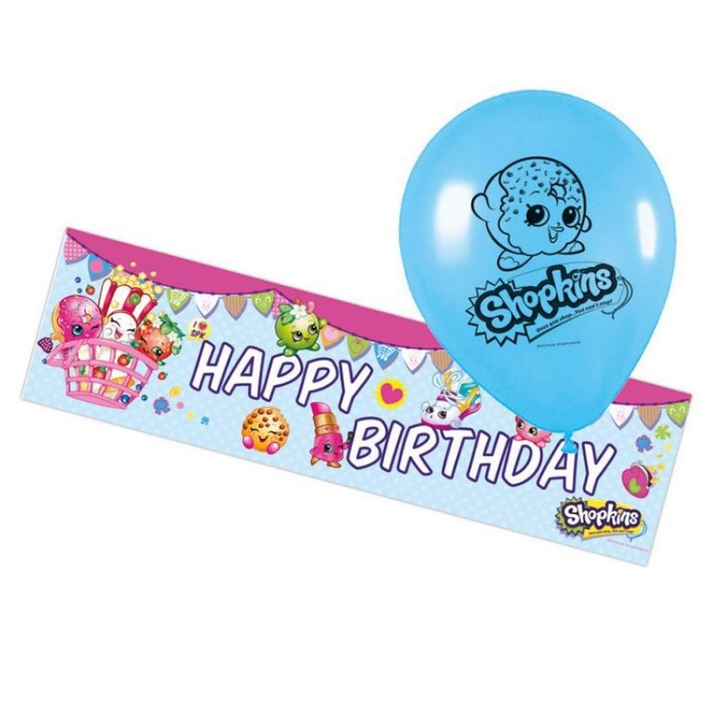 Shopkins Foil Happy Birthday Banner