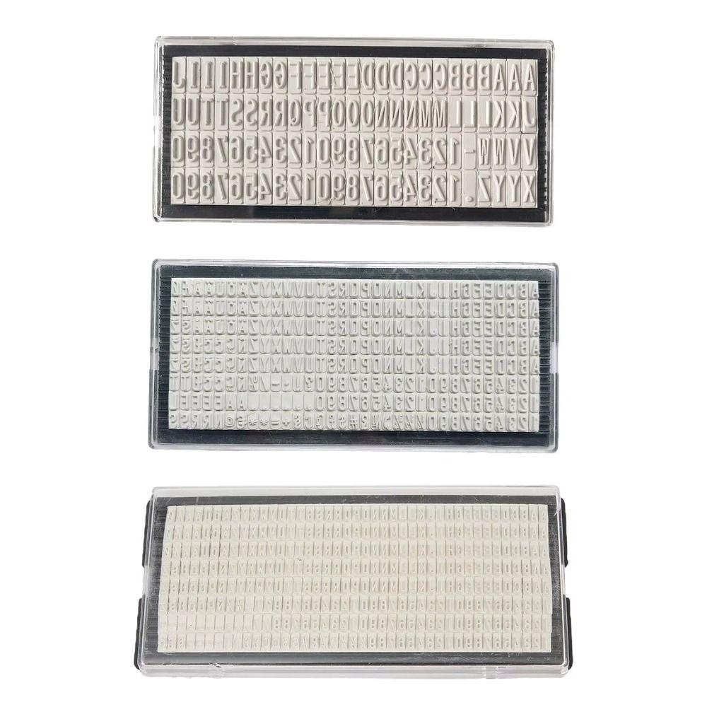 3mm 4mm 6.4mm Stamp Digital Letters Name Address DIY Stamp Board Stamp Letters Plate  School Office