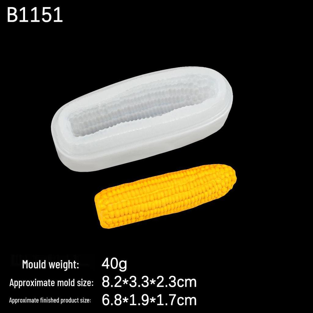 Large & Small Corn Bitter Gourd Epoxy Mousse Cake Mold for DIY Baking