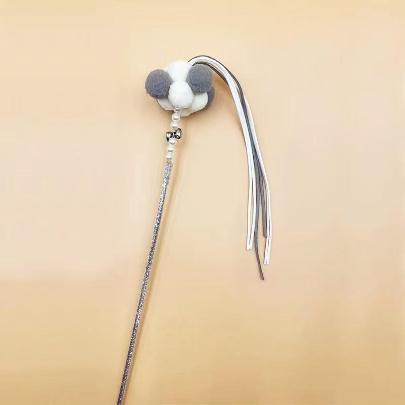 Cat Toy Fairy Cat Teaser Stick Bell Feather Long Pole Cat Toy Cat Self-pleasure Toy Pet Toy