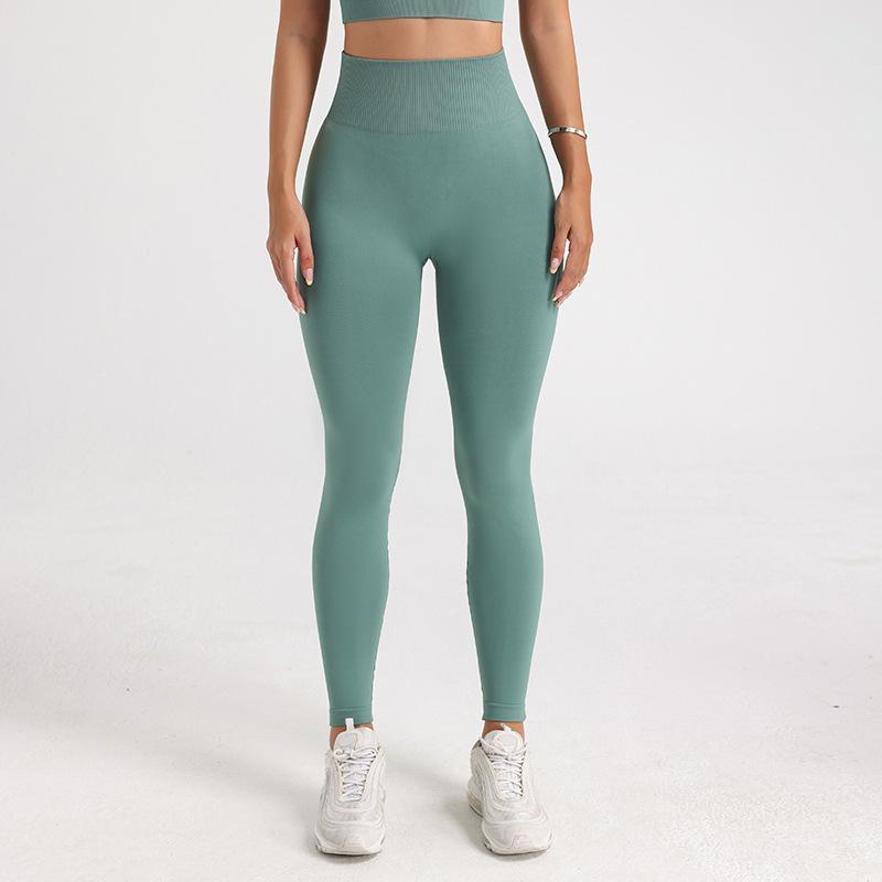 Sportovní kalhoty s vysokým pasem na zvednutí boků broskvové kalhoty Nude Fitness Yoga Kalhoty Úzké kalhoty Nine Minute