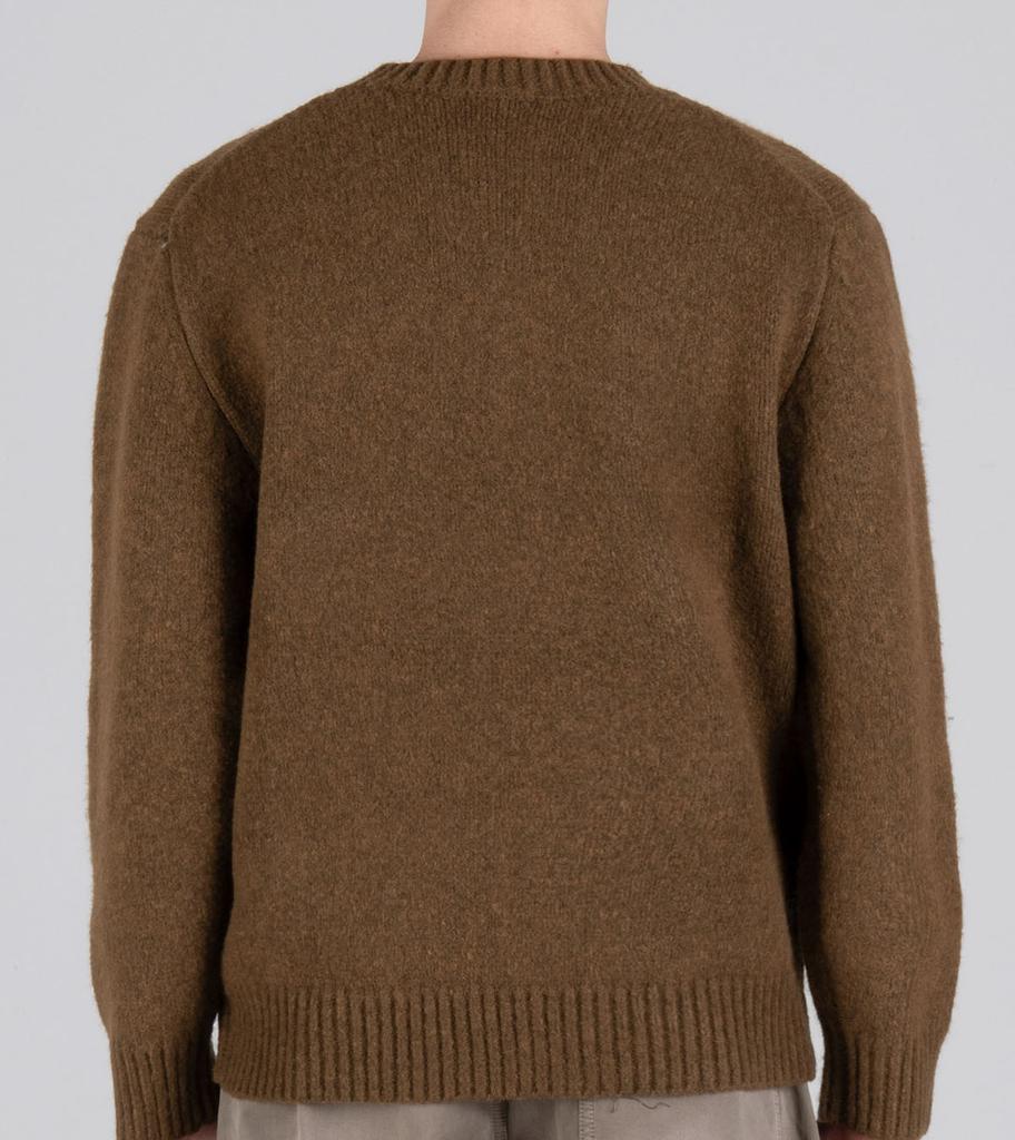 Beoteunseoul Wool Blend Round Heavy Knit (Khaki Brown)