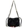 Early spring contrasting color bucket bag design sense portable bundle cloud bag lazy wind shoulder messenger bag