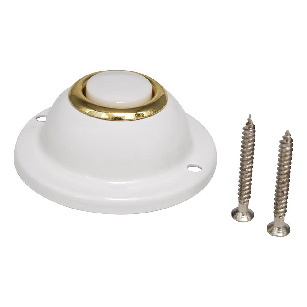 

1pc DC 24V 0.5A Round Doorbell Button Switch Wired Doorbell Accessories For Home Security System Simple Installation білий