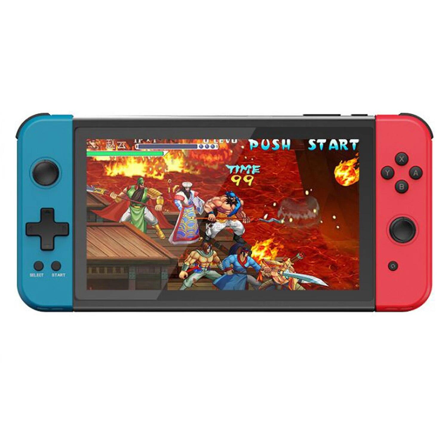 

Портативная игровая консоль POWKIDDY X70, 7-дюймовый HD-экран, игровая консоль в стиле ретро, ​​поддержка игр для двух игроков, подарок для детей и взрослых, система Linux