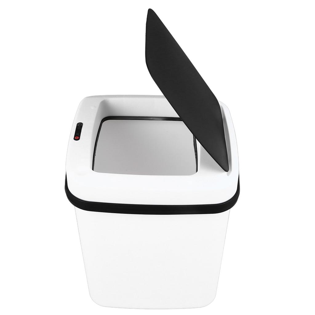 Smart Trash Can Large Capacity LED Light Automatic Motion Sensor Waste Bin with Button for Home Use