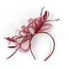 Popular Bridal Mesh Headgear Photo Bow Hair Accessories Jockey Club Feather Hairpin Head Flower