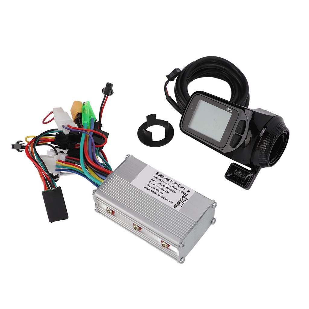 24V 36V 48V 350W Brushless Motor Controller with LCD Display for Electric Bike Scooter