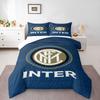 "Inter Milan Logo Blue and Gold Bedding set, Bedding set (1 duvet cover, 2 pillowcases, duvet not included)