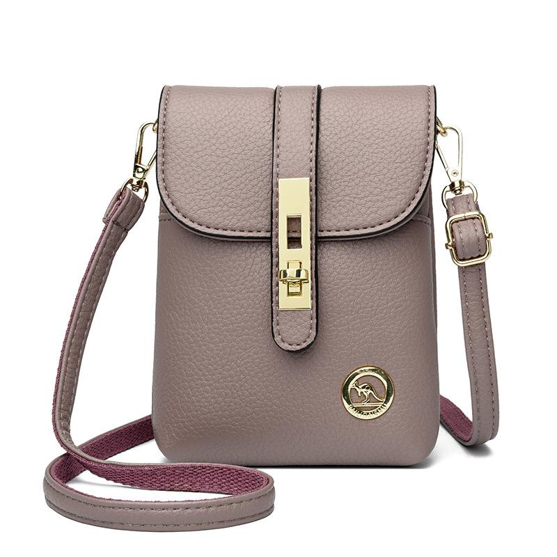 Fashionable Mobile Phone Bag Single-shoulder Crossbody Fashionable Hand-held Small Square Bag