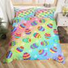 Easter Egs Soft Duvet Cover Easter Beding Set,Rabit Tail Warm Comforter Cover Lovely Carton Rabit Pet Animal Comfortable Quilt Cover Single Quen