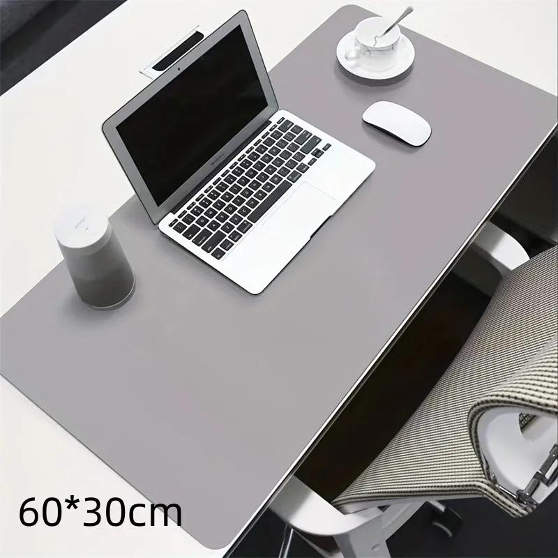 1 tapis de protection de bureau de grande taille 600 x 300 mm en cuir PU, tapis de souris étanche pour clavier de bureau, tapis de souris de jeu