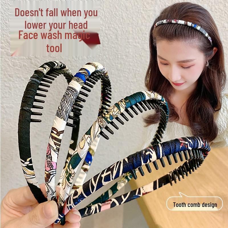 Korean Bangs Headband: Non-Slip, Versatile Hair Clip for Women's Face Washing and Outings