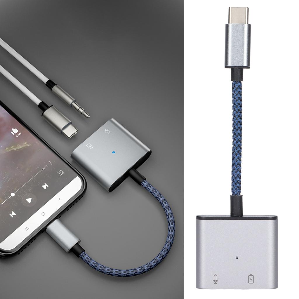 2 in 1 Type C to Type C Adapter Type C to with USB C PD 60W Fast Charging Adapter