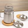 Portable Large Capacity Oil Strainer Pot Stainless Steel Cooking Oil Container with Basket for Kitchen and Outdoor Use