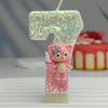 Exquisite Cute Cartoon Linnabelle Digital Candle Birthday Cake Atmosphere Birthday Decoration Candle Styles