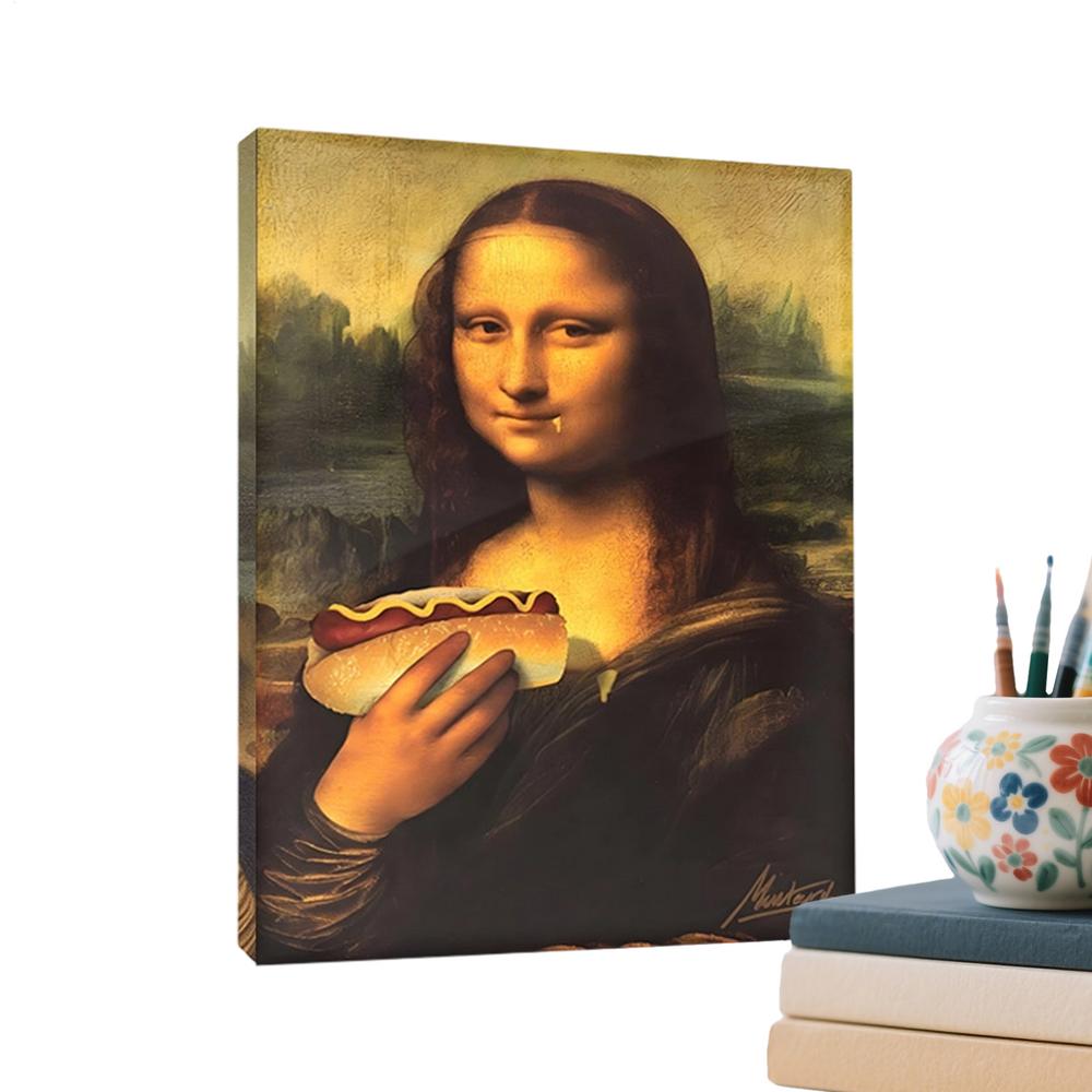 

Мона Лиза Ванная Комната Искусство Юмор Причудливый Домашний Декор Настенная Картина для Ванной Комнаты Декор для Дома Комнаты Квартиры Праздника