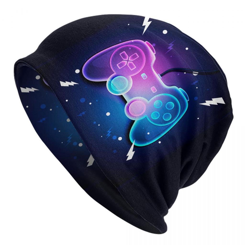 Custom Game Controller Skullies Beanies Caps Hip Hop Winter Warm Unisex Women Knit Hats Adult Unisex Gamer Gift Bonnet Hats