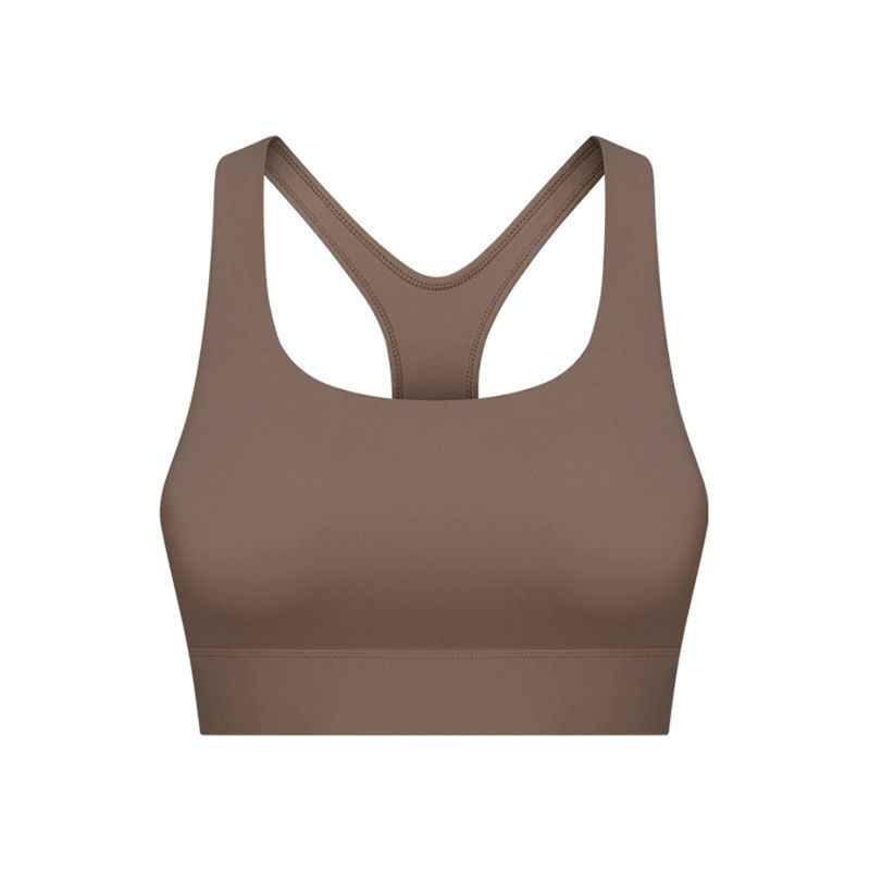 

Original Outwear Yoga Vest Women with Chest Pad Adjustable Back Shaping Shockproof Exercise Intimates High Strength Workout Bra 8 Bronze