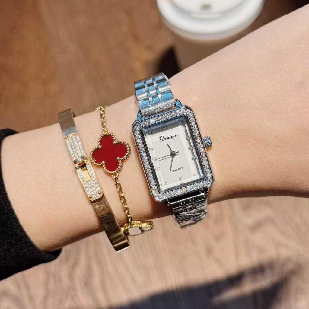 Steel Belt Women'S Watch Simple Women'S Watch Waterproof Temperament Square Watch Women