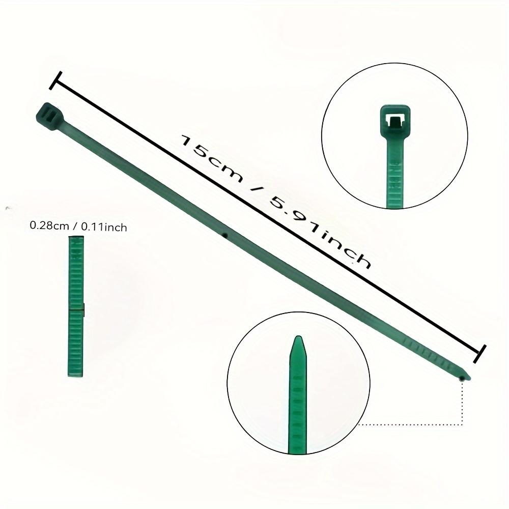 

100pcs Heavy Duty Cable Zip Ties, Durable Nylon Cable Ties, Self-Locking Fastener Design, Sturdy, Heat & Wear-Resistant for Indoor and Outdoor Use 100pcs зелений