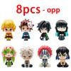 Anime Demon Slayer Kamado Tanjirou Kamado Nezuko Action-Charakter-Modell Spielzeugserie Puppe Kindergeburtstag/Weihnachtsgeschenk Spielzeug