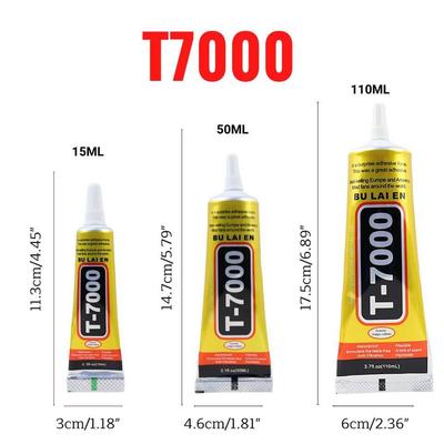15ML 50ML 110ML Bulaien T7000 Czarny Klej Kontaktowy DIY Klej Naprawczy Z Aplikatorem Precyzyjnym