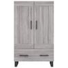 Highboard in Grey Sonoma 69.5 x 31 x 115 cm Engineered Wood