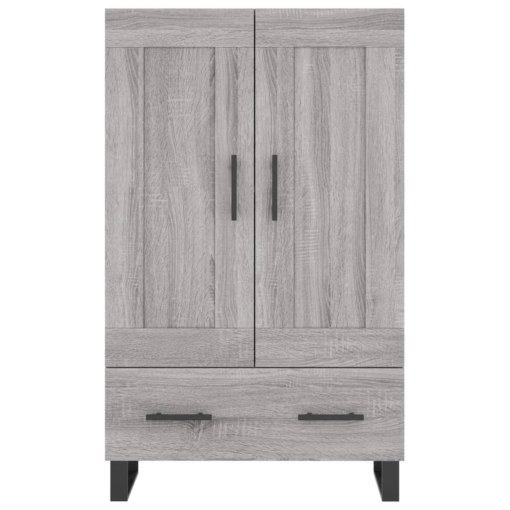 Highboard in Grey Sonoma 69.5 x 31 x 115 cm Engineered Wood