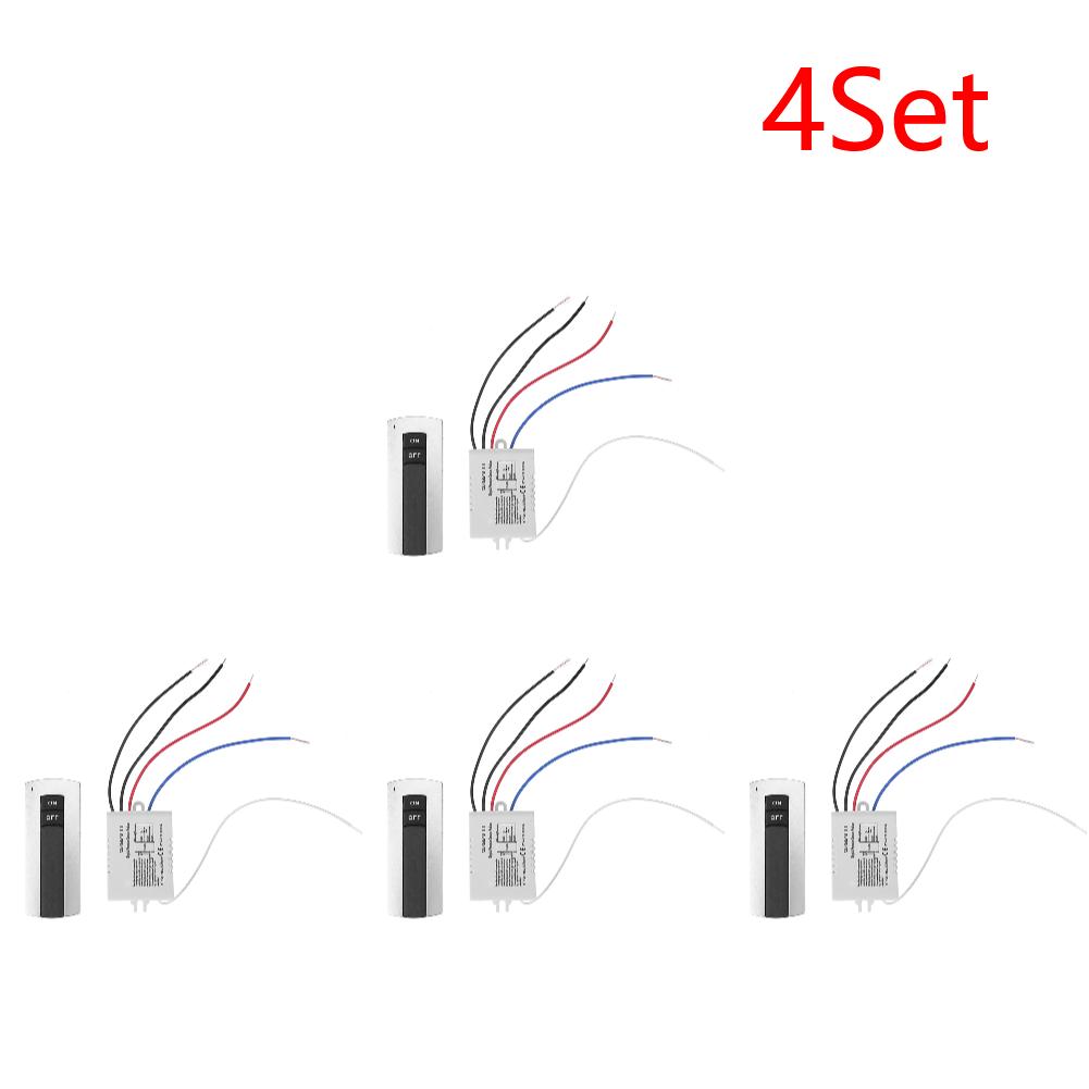 1 Ways ON/OFF 220V Wireless Remote Control Switch Receiver Transmitter for Light Lamp Digital Remote Control Switch