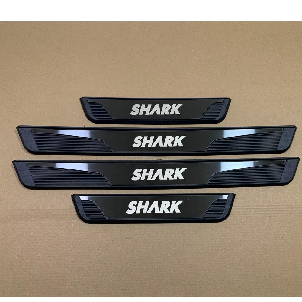 For BYD Shark 6 2024 2025 Car Door Sill Scuff Plate Pedal Cover Trim Accessories Exterior Threshold Protector Auto Stickers