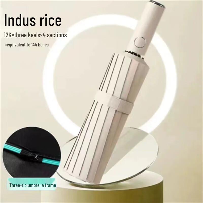 Automatic 144-Rib Large Sun/Rain Umbrella - 10 Pack
