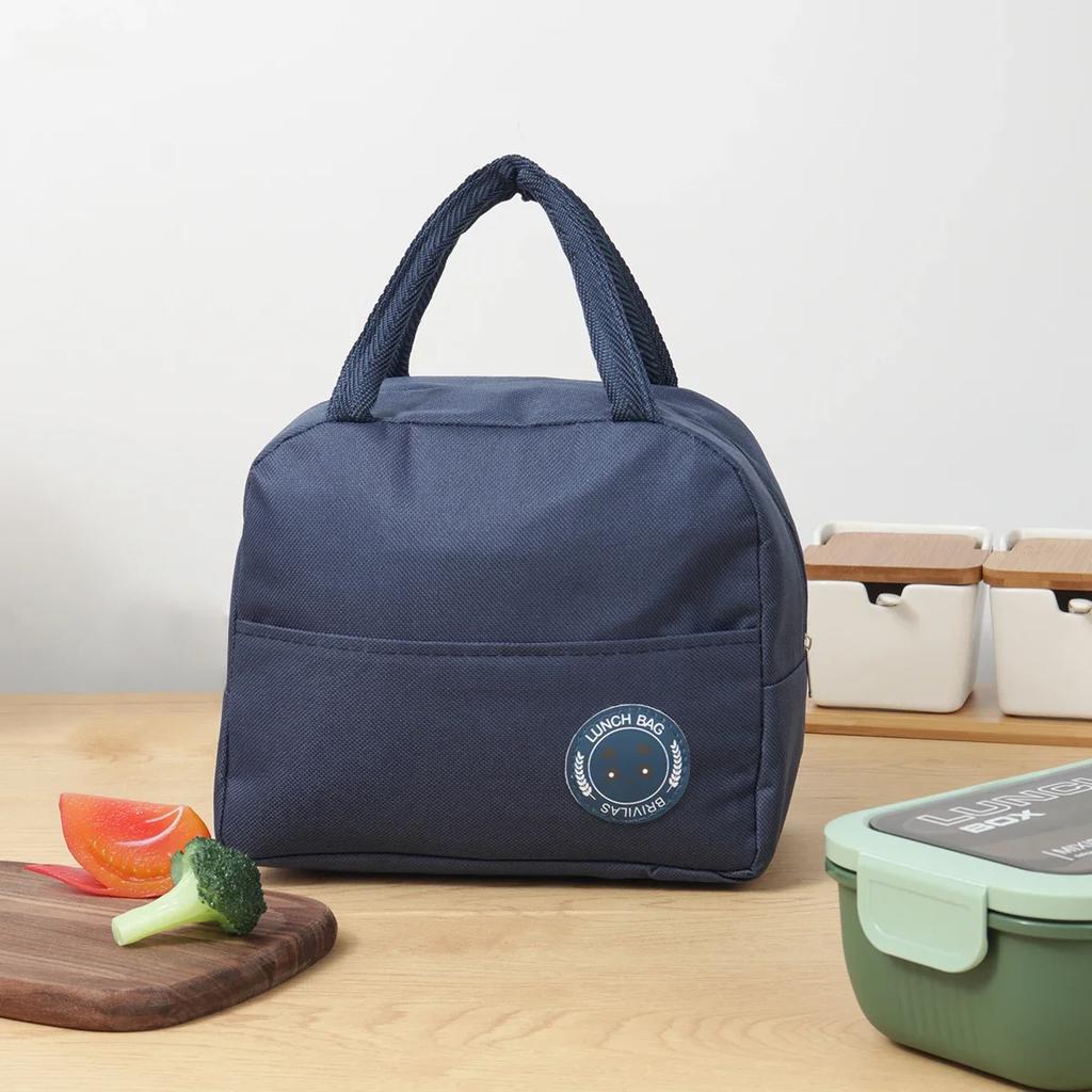 1pc-Portable Oxford Lunch Bags Fresh Cooler Pouch for Office Students Convenient Lunch Box Food Container Bag